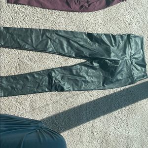 black matte leggings